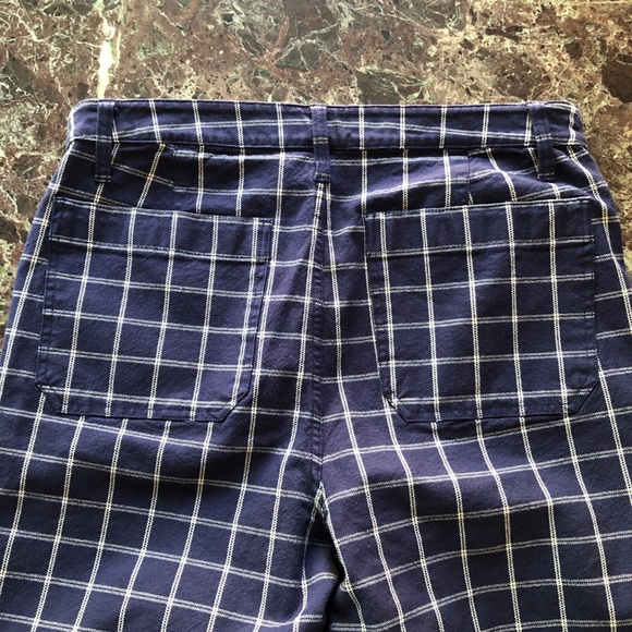 MADEWELL Emmett Windowpane Cropped Wide Leg Pants - Picture 7 of 7